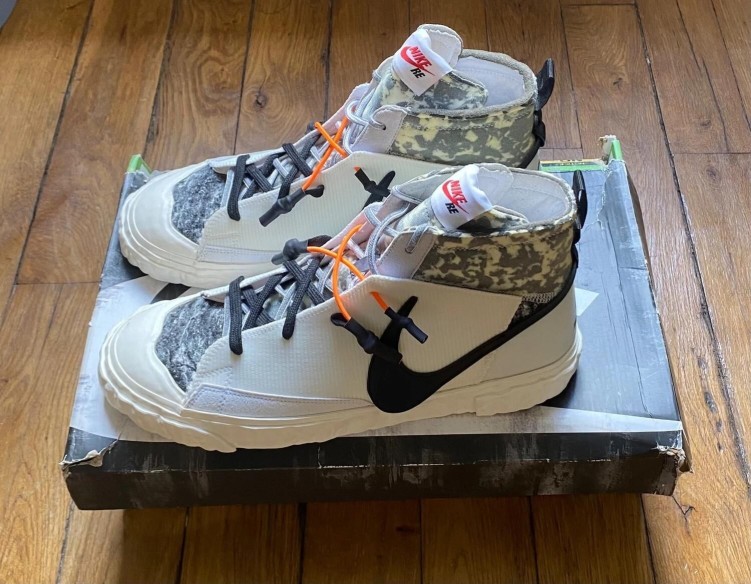 Nike Blazer Mid Readymade white damaged box