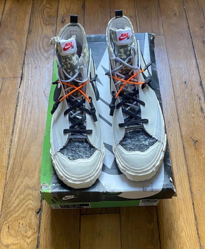 Nike Blazer Mid Readymade white damaged box 2