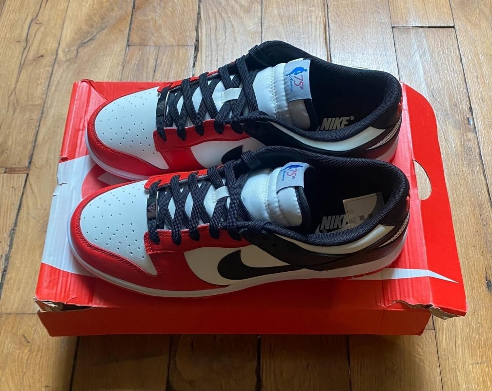 Nike dunk low EMB Chicago 75th NBA anniversary DD3363-100 2