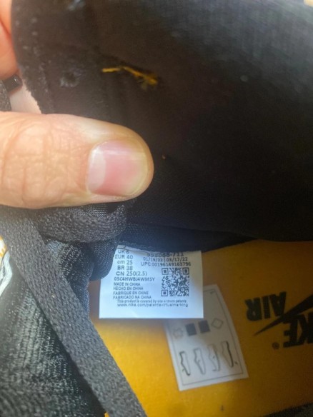 Jordan 1 high retro OG taxi yellow 555088-711