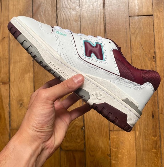 New balance 550 bordeaux cyan BB550WBG