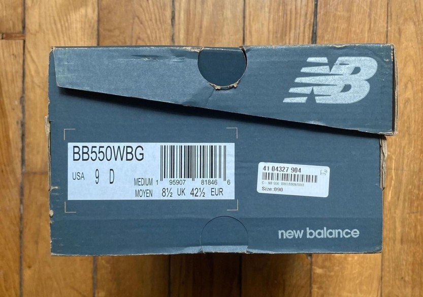 New balance 550 bordeaux cyan BB550WBG