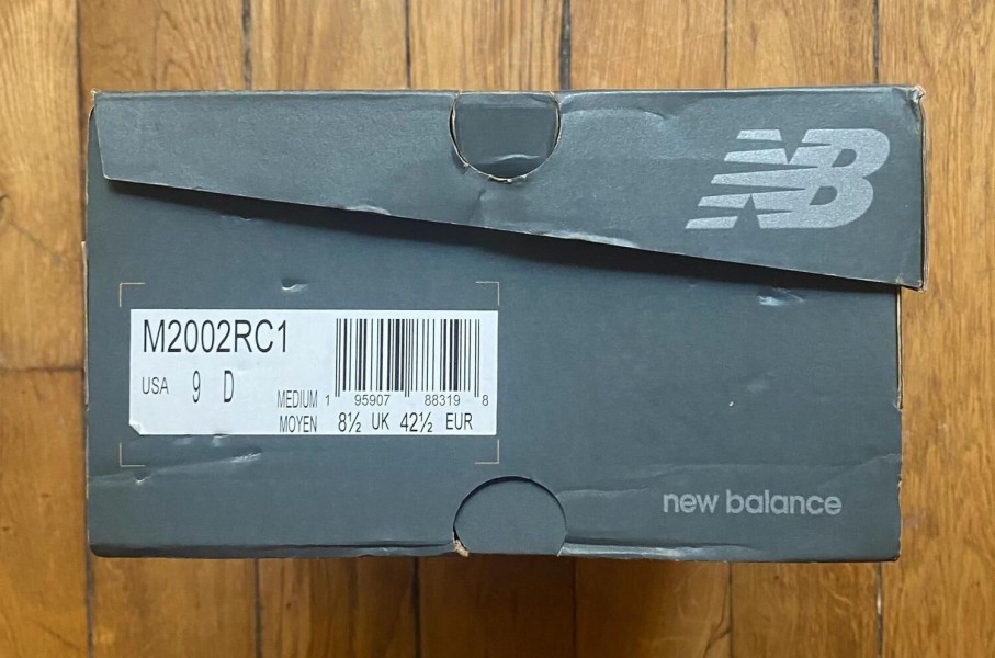 New balance 2002R JD sport exclusive grey black M2002RC1