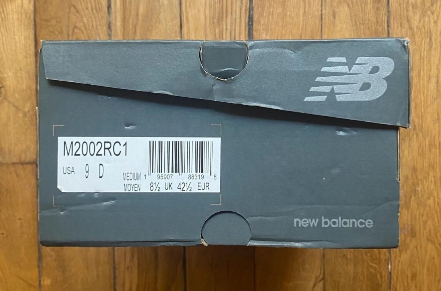 New balance 2002R JD sport exclusive grey black M2002RC1
