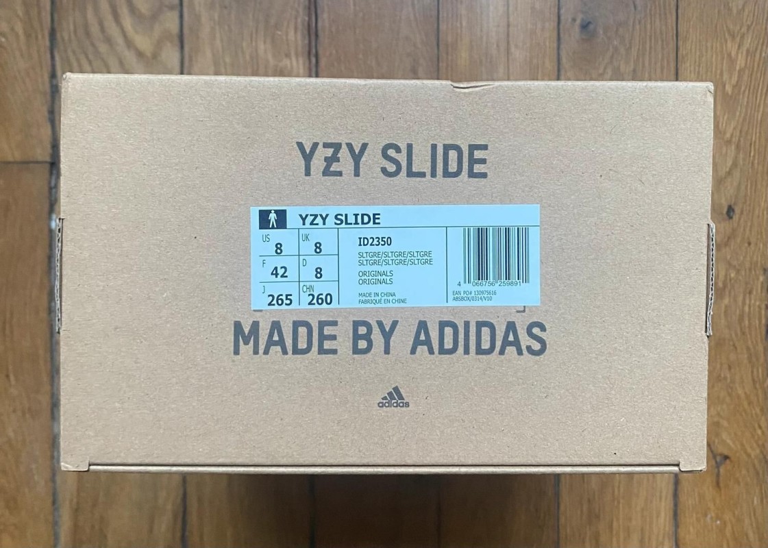 adidas yeezy slide slate grey 2