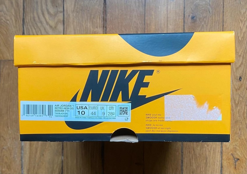 Jordan 1 high retro OG taxi yellow 555088-711