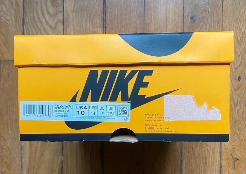 Jordan 1 high retro OG taxi yellow 555088-711