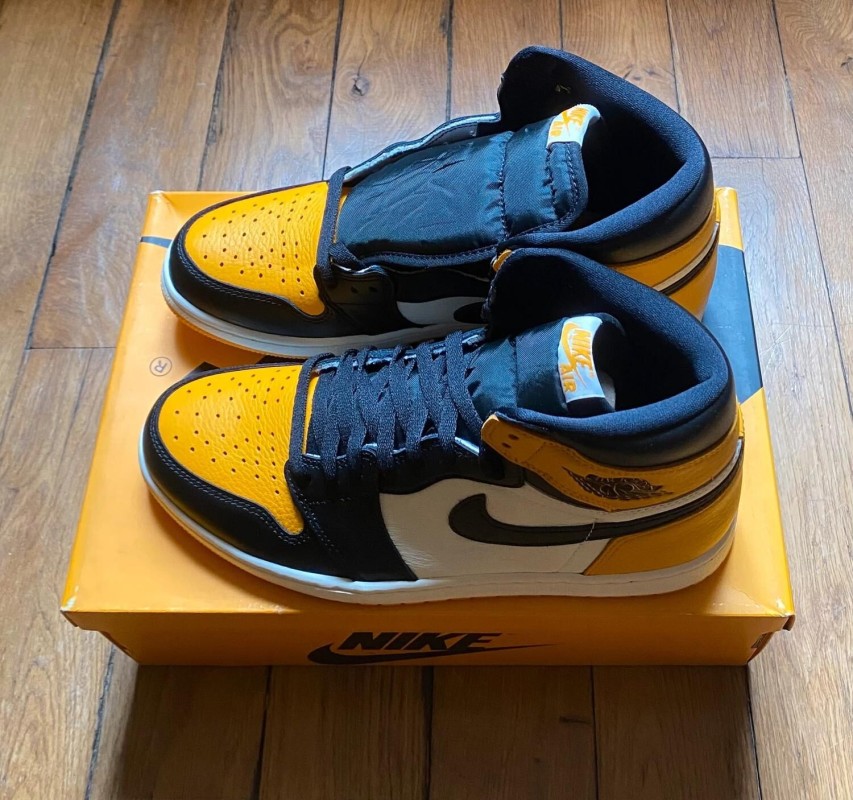 Jordan 1 high retro OG taxi yellow 555088-711 2