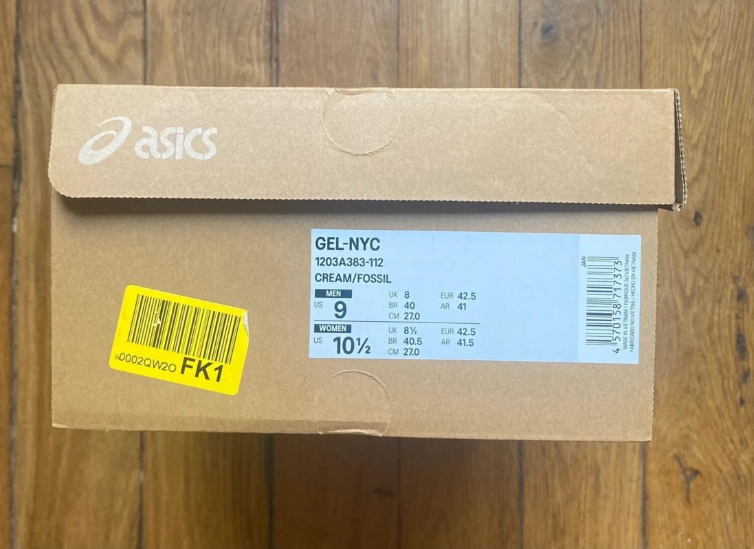 Asics gel-nyc cream fossil green 2