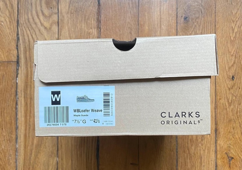 Clarks wallabee loafer weave maple suede 41,5