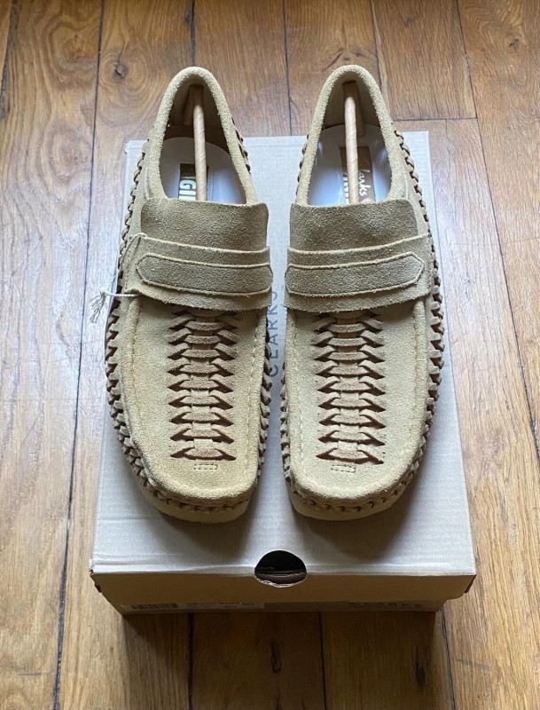 Clarks wallabee loafer weave maple suede 41,5 2