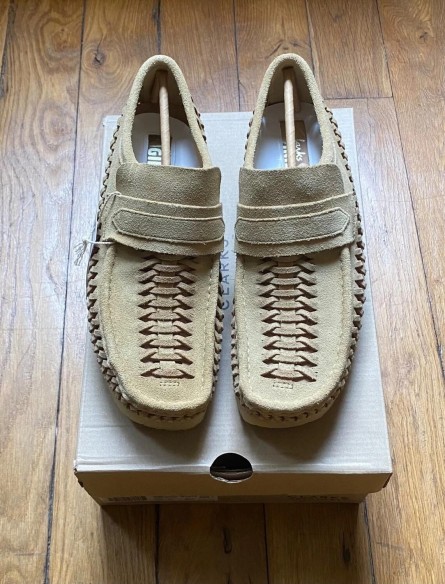 Clarks wallabee loafer weave maple suede 41,5
