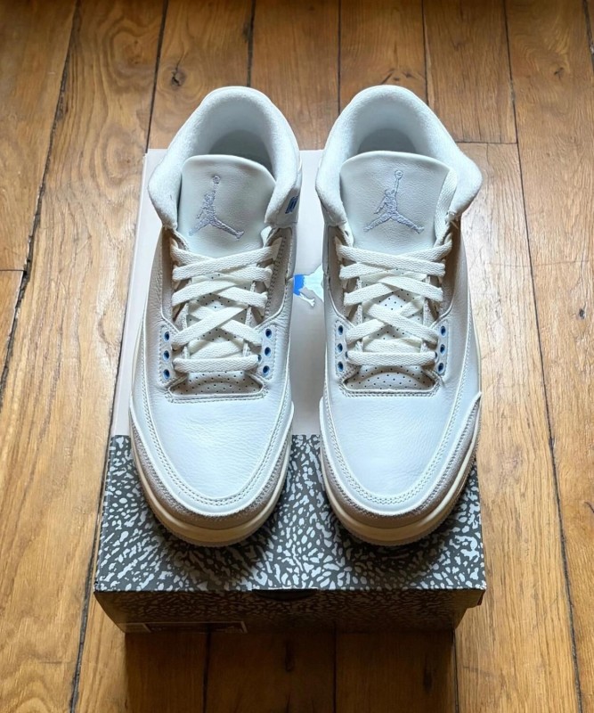 Air Jordan 3 retro lucky shorts white university blue 43 2