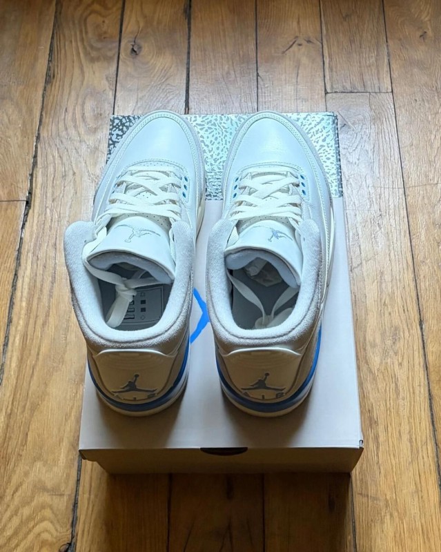 Air Jordan 3 retro lucky shorts white university blue 43 2