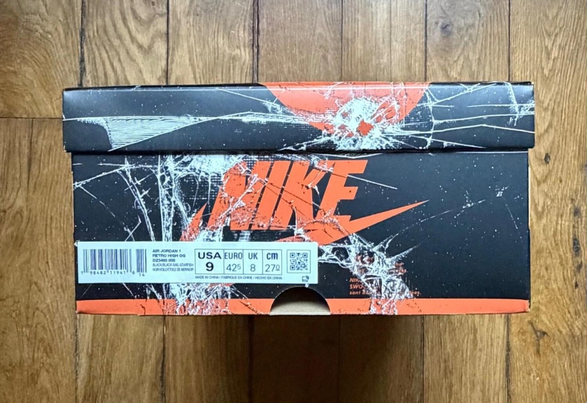 Jordan 1 retro high OG shattered backboard 2025 orange white black 42,5 2
