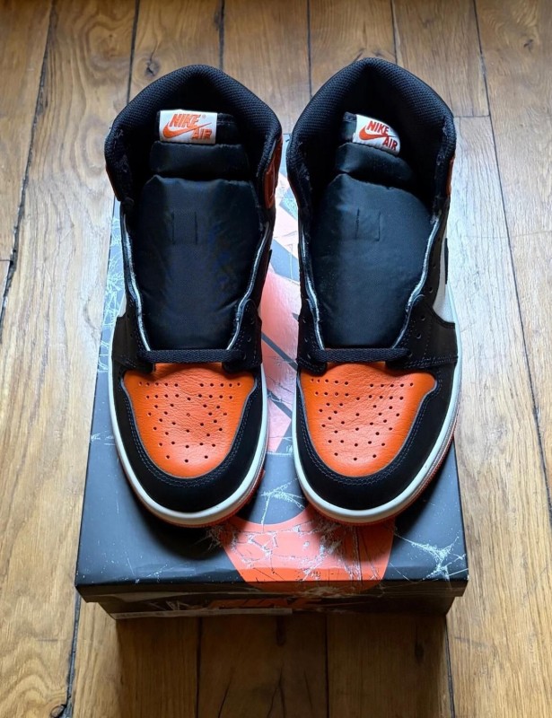 Jordan 1 retro high OG shattered backboard 2025 orange white black 42,5 2