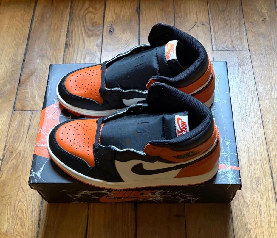 Jordan 1 retro high OG shattered backboard 2025 orange white black 42,5 2