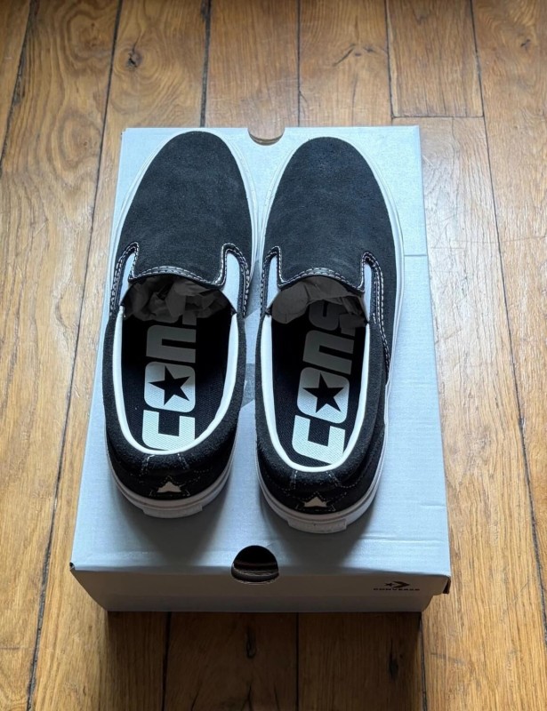 Converse one star cc pro slip-on slip on white black 41 2