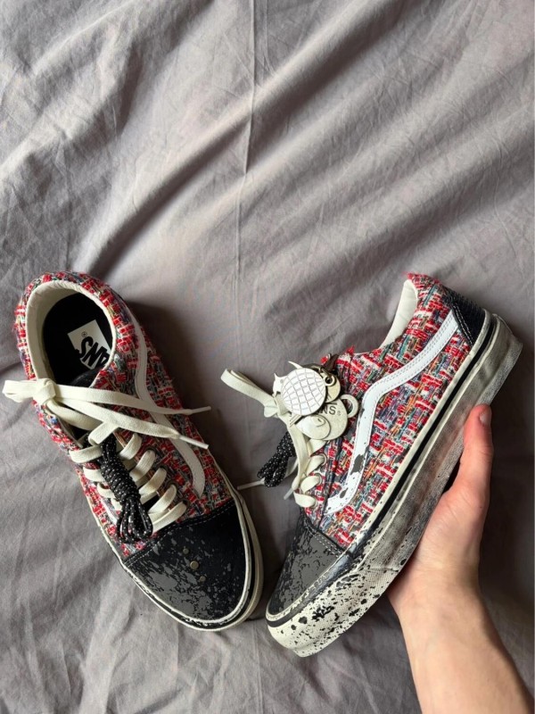 Vans lx premium old skool charms black and red - 42,5 2