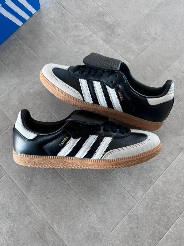 Adidas samba LT core black white gold