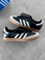 Adidas samba LT core black white gold