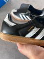 Adidas samba LT core black white gold