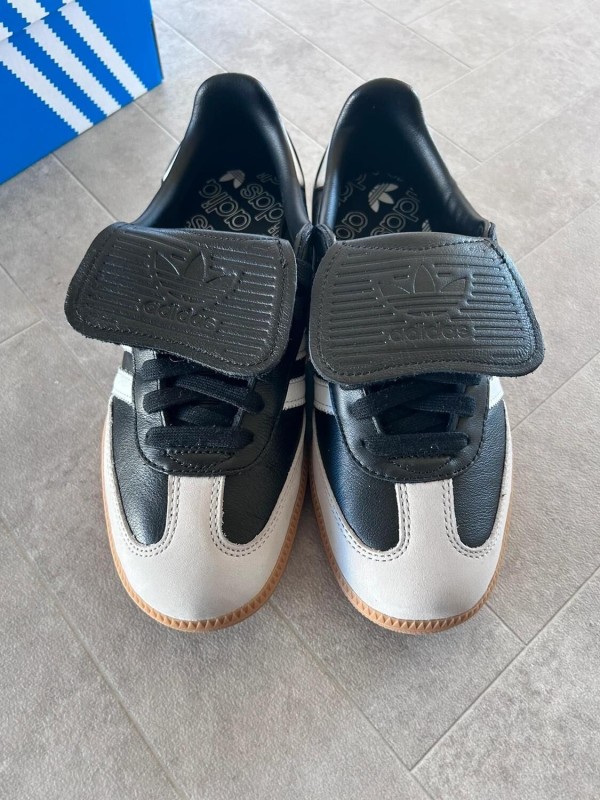 Adidas samba LT core black white gold 2