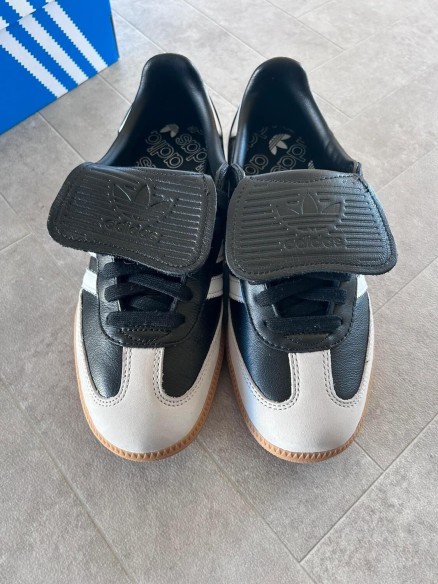 Adidas samba LT core black white gold