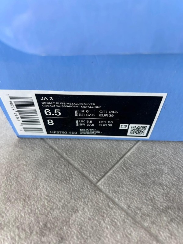 Nike Ja 3 Cobalt bliss metallic silver blue - 39 2