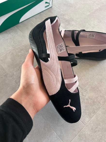 Puma speedcat ballet black pink white mauve