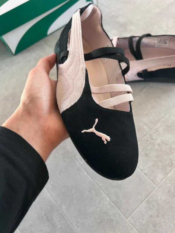 Puma speedcat ballet black pink white mauve 2