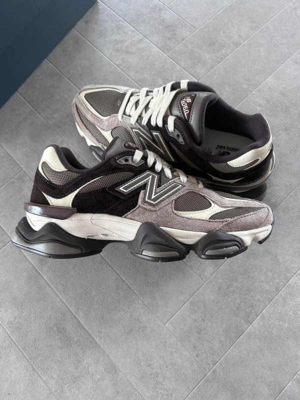 New balance 9060 chocolate brown beige cream 2