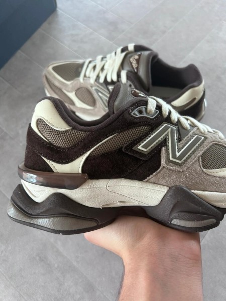New balance 9060 chocolate brown beige cream