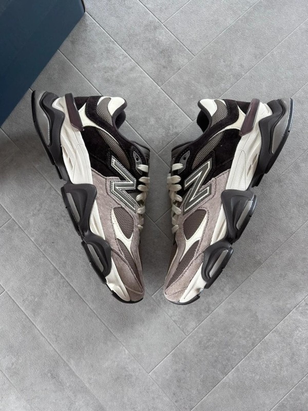 New balance 9060 chocolate brown beige cream 2