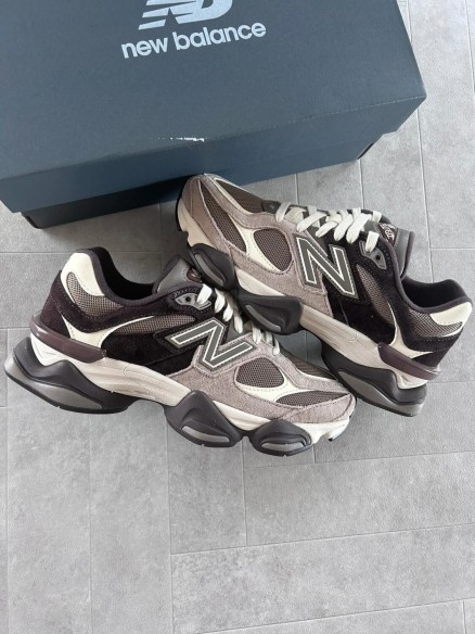 New balance 9060 chocolate brown beige cream