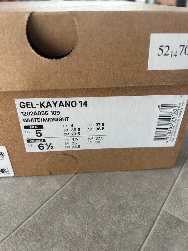 Asics gel kayano 14 white cream midnight navy blue silver 2
