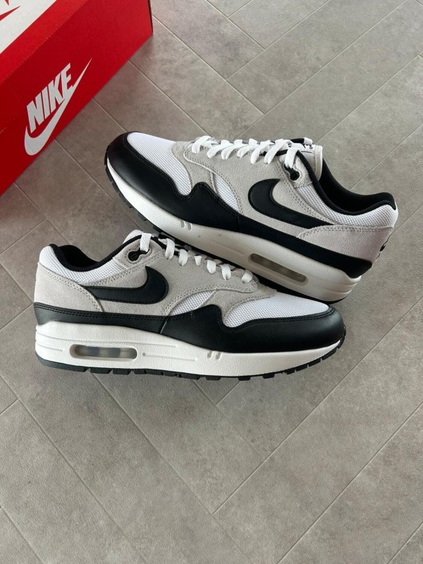 Nike air max 1 essential black pure platinum white grey - 43