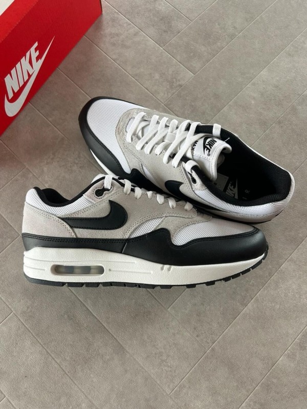 Nike air max 1 essential black pure platinum white grey - 43 2