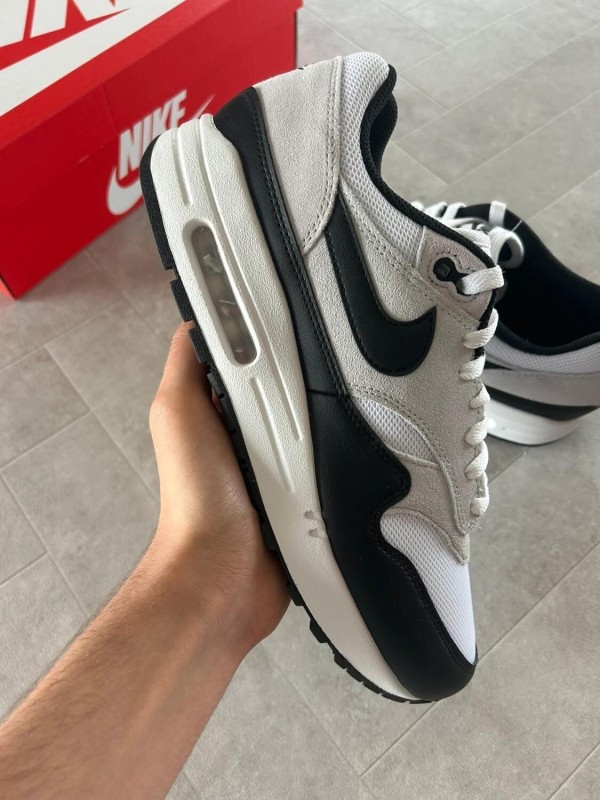Nike air max 1 essential black pure platinum white grey - 43 2