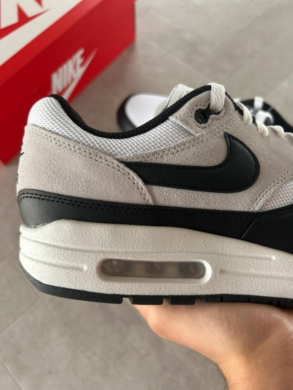 Nike air max 1 essential black pure platinum white grey - 43 2