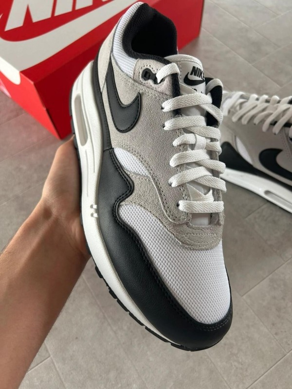 Nike air max 1 essential black pure platinum white grey - 43 2