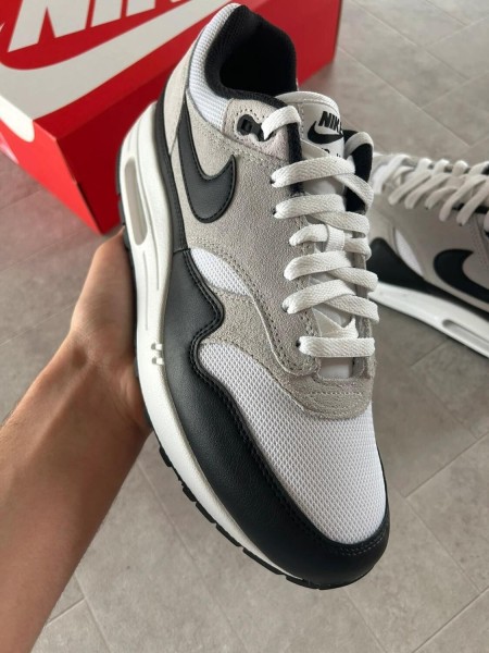 Nike air max 1 essential black pure platinum white grey - 43