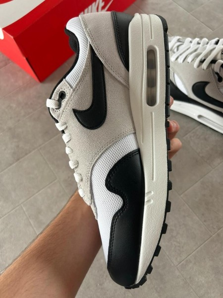 Nike air max 1 essential black pure platinum white grey - 43
