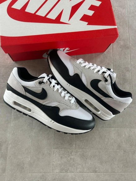 Nike air max 1 essential black pure platinum white grey - 43