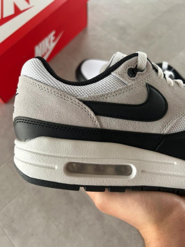 Nike air max 1 essential black pure platinum white grey 2