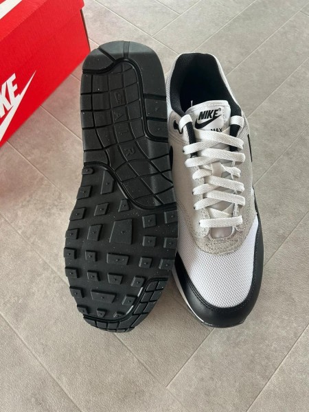 Nike air max 1 essential black pure platinum white grey