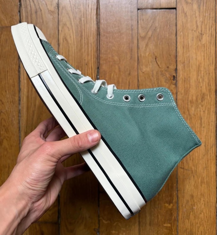 Converse chuck taylor 70 high admiral elm green egret black vert noir 46,5