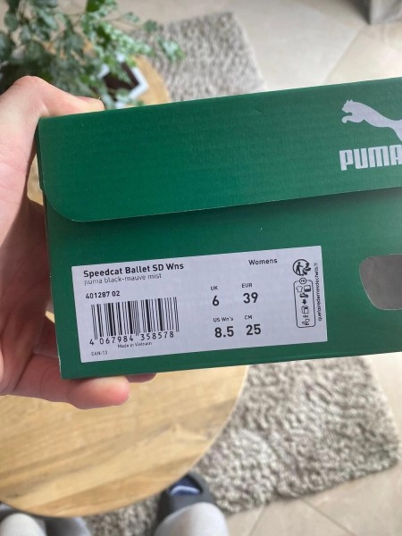Puma speedcat noir rose