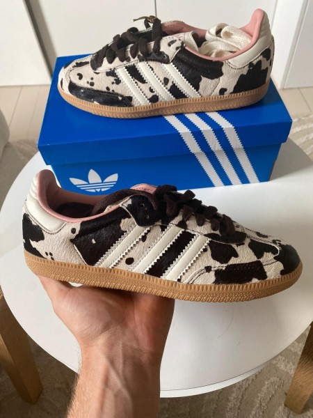 Adidas samba cow print