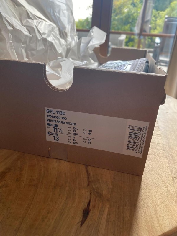 Asics gel 1130 White Silver 2